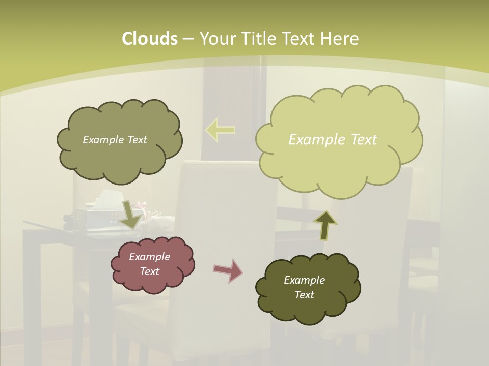 Table Room Chair PowerPoint Template