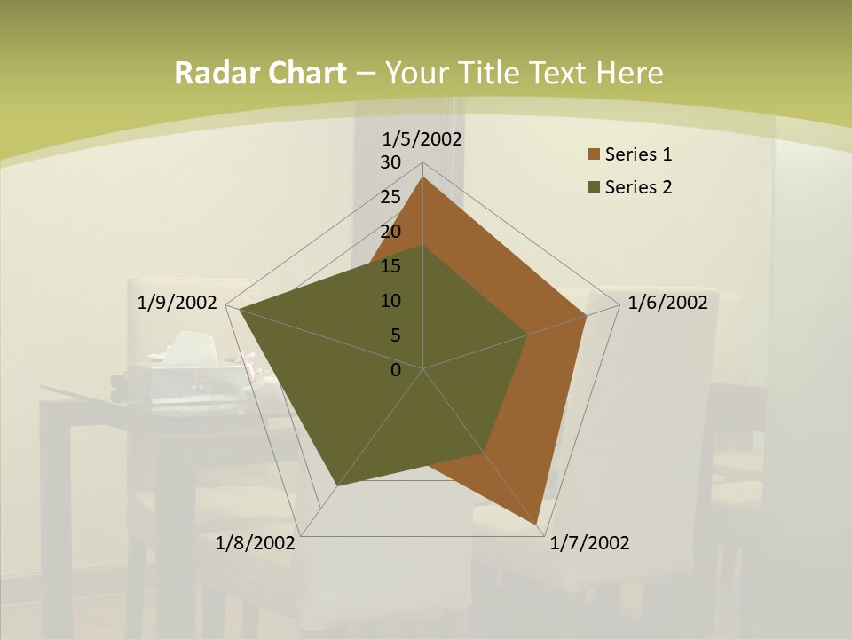 Table Room Chair PowerPoint Template