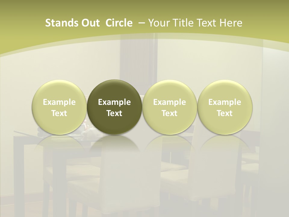 Table Room Chair PowerPoint Template