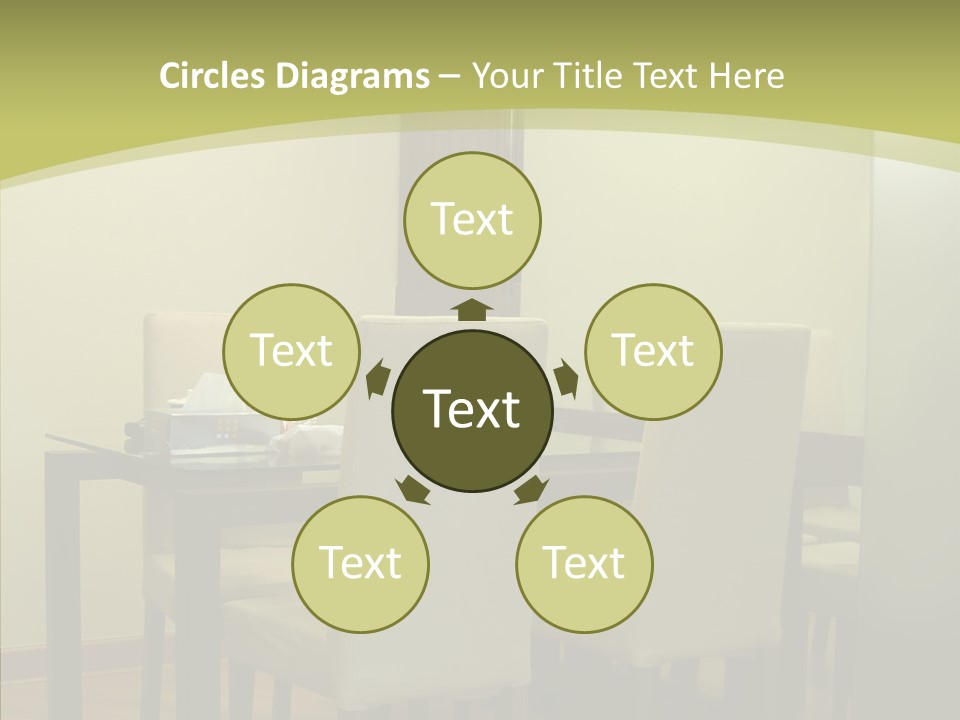 Table Room Chair PowerPoint Template