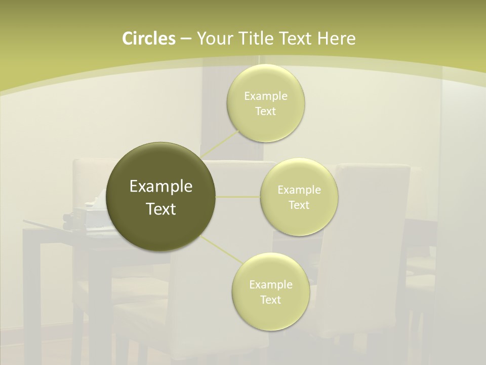 Table Room Chair PowerPoint Template