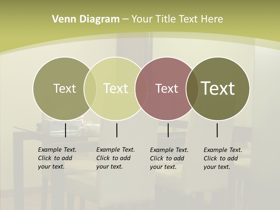 Table Room Chair PowerPoint Template