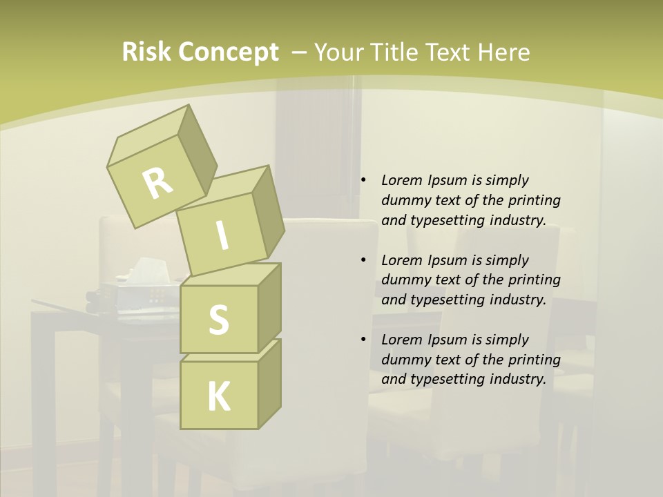Table Room Chair PowerPoint Template