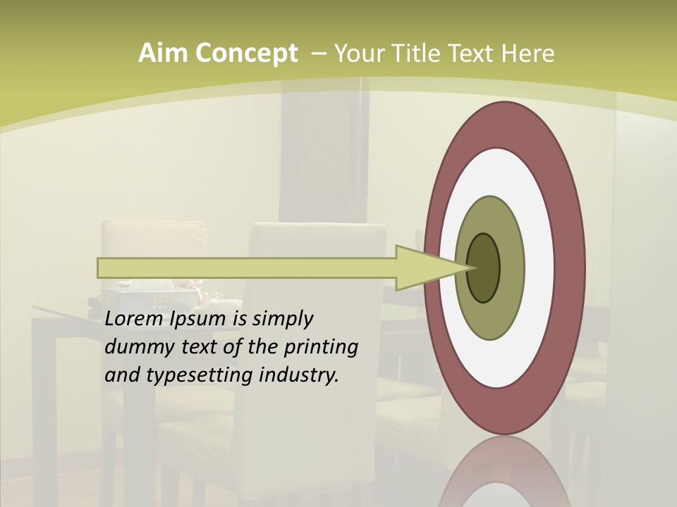 Table Room Chair PowerPoint Template