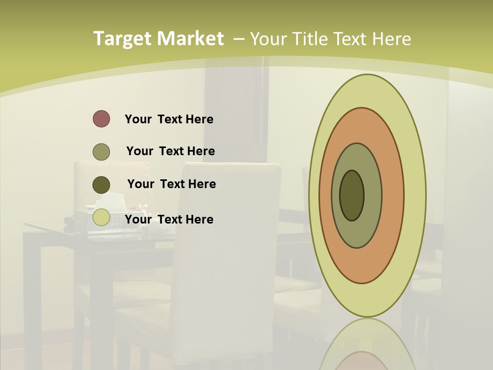 Table Room Chair PowerPoint Template