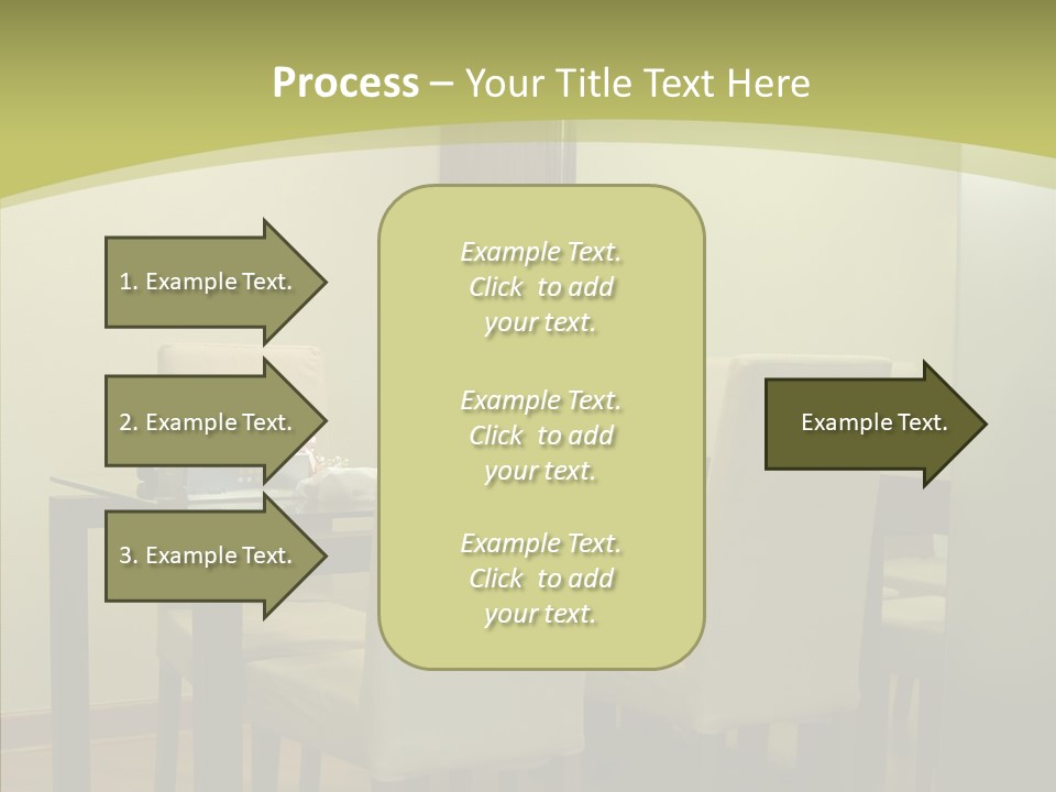Table Room Chair PowerPoint Template