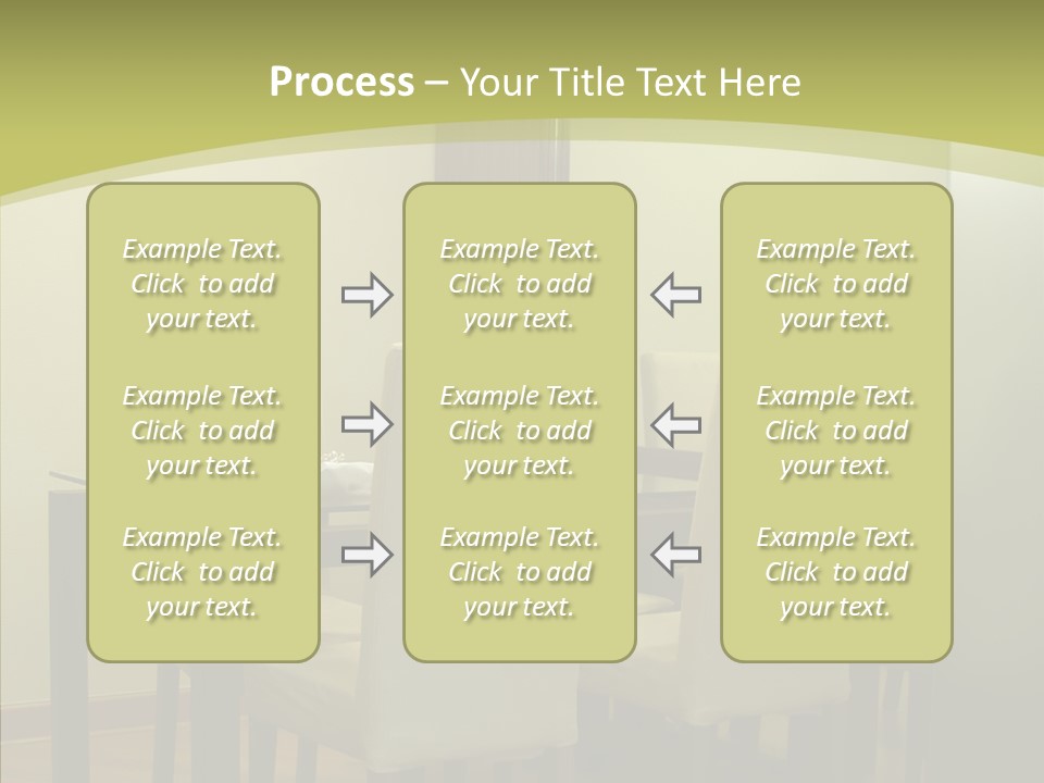 Table Room Chair PowerPoint Template