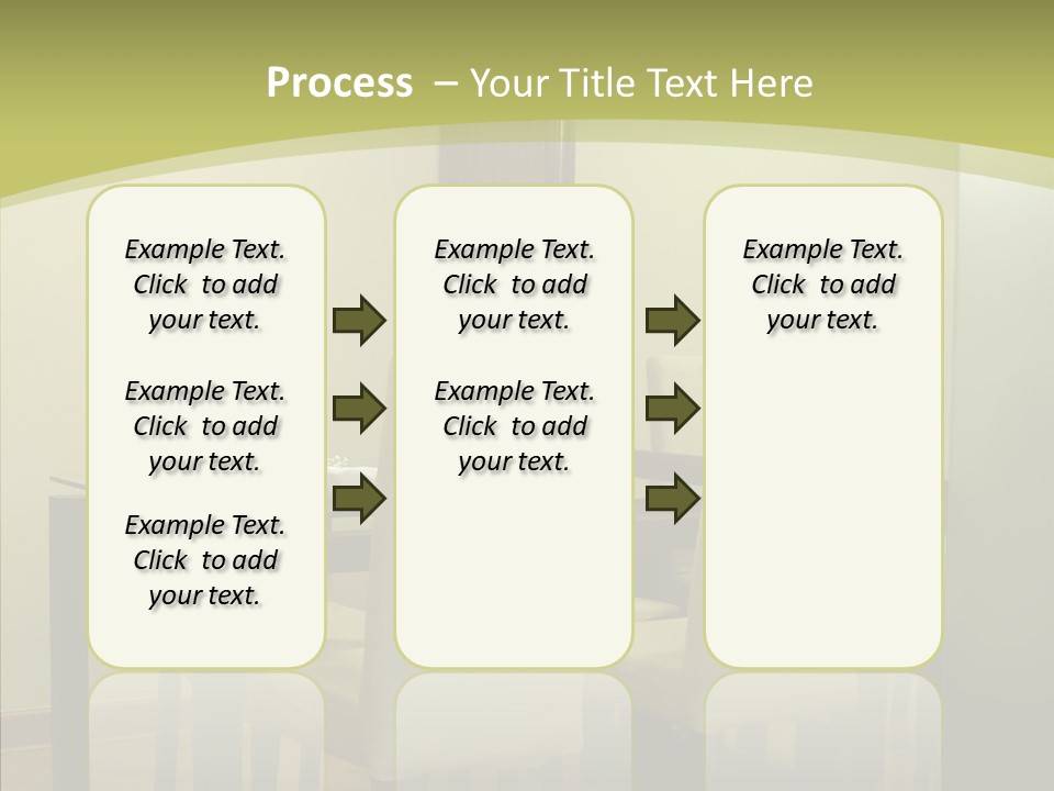 Table Room Chair PowerPoint Template