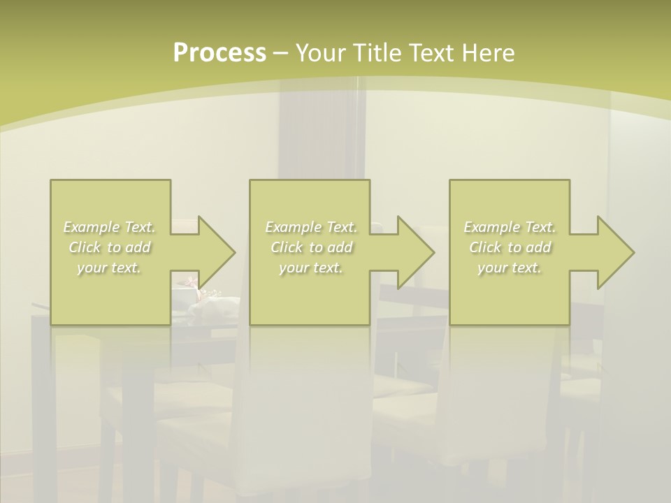 Table Room Chair PowerPoint Template