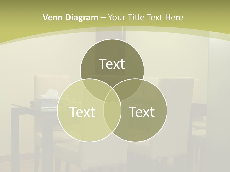 Table Room Chair PowerPoint Template
