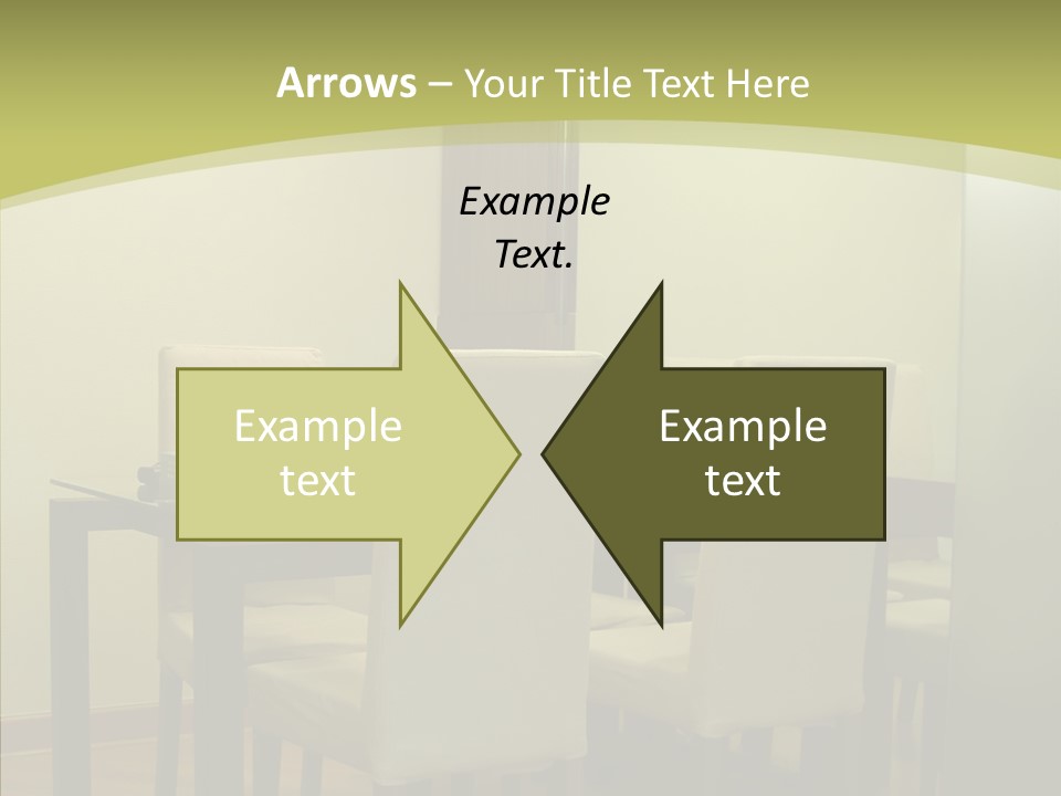 Table Room Chair PowerPoint Template