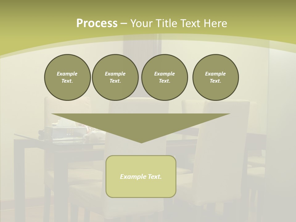 Table Room Chair PowerPoint Template