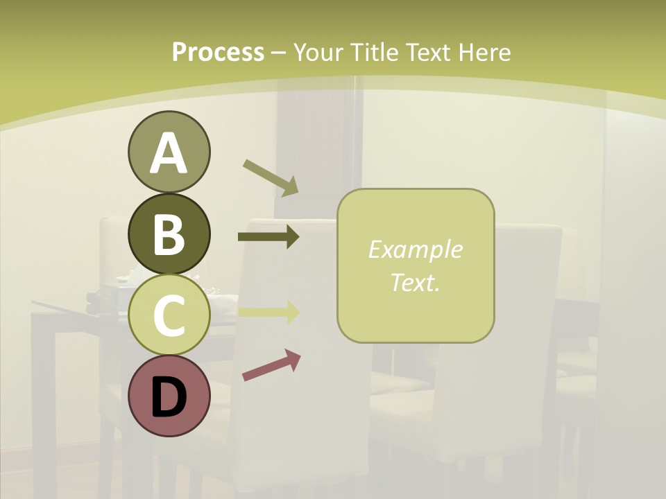 Table Room Chair PowerPoint Template