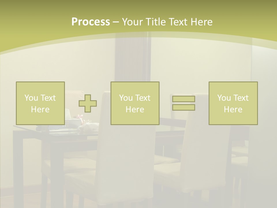 Table Room Chair PowerPoint Template