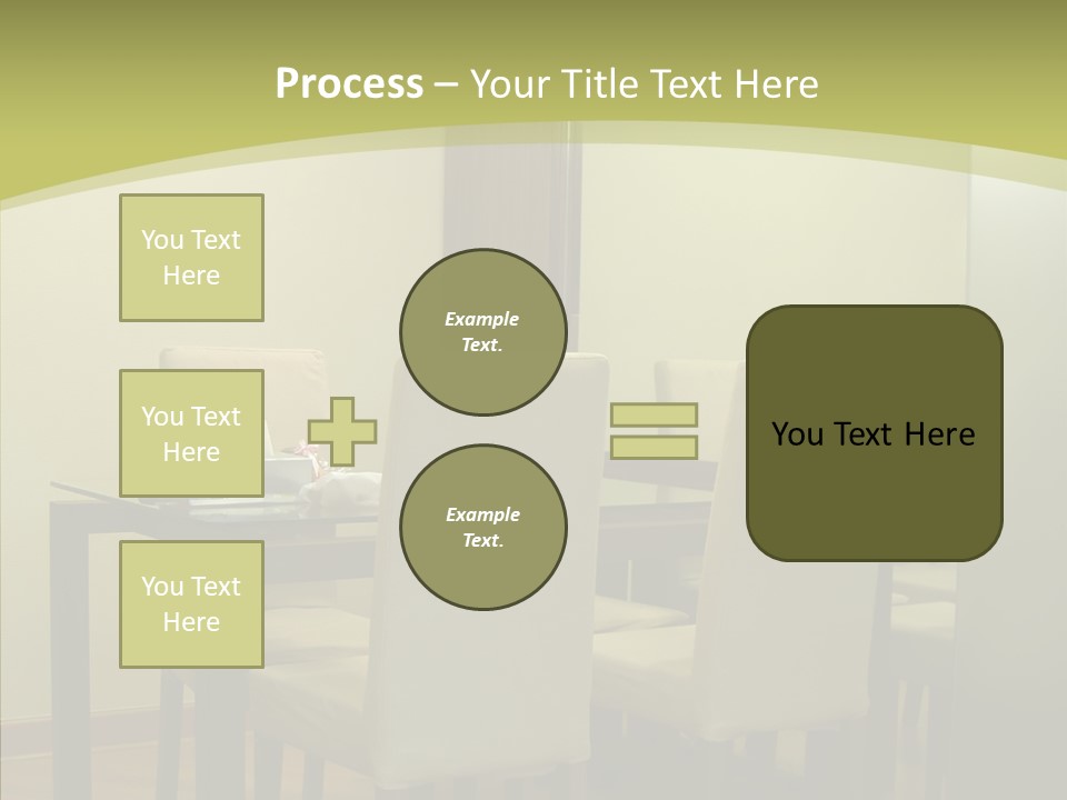 Table Room Chair PowerPoint Template