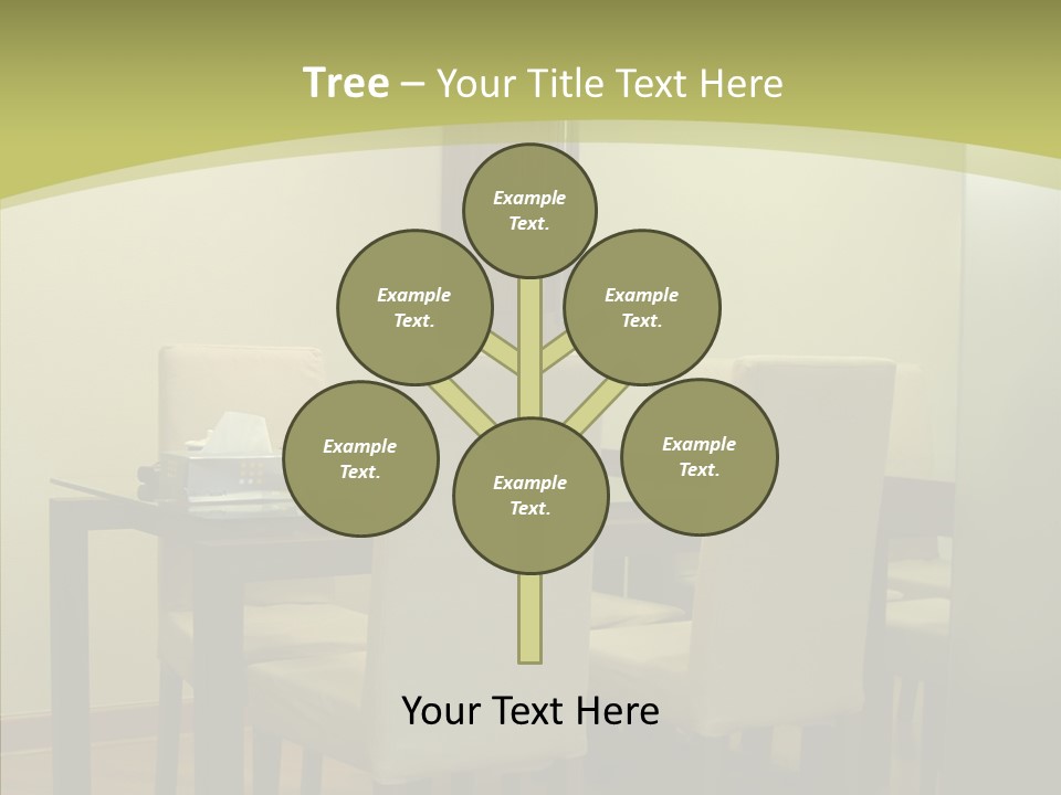 Table Room Chair PowerPoint Template
