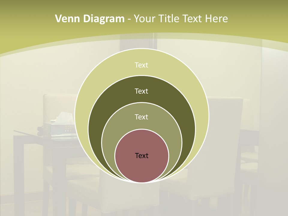 Table Room Chair PowerPoint Template