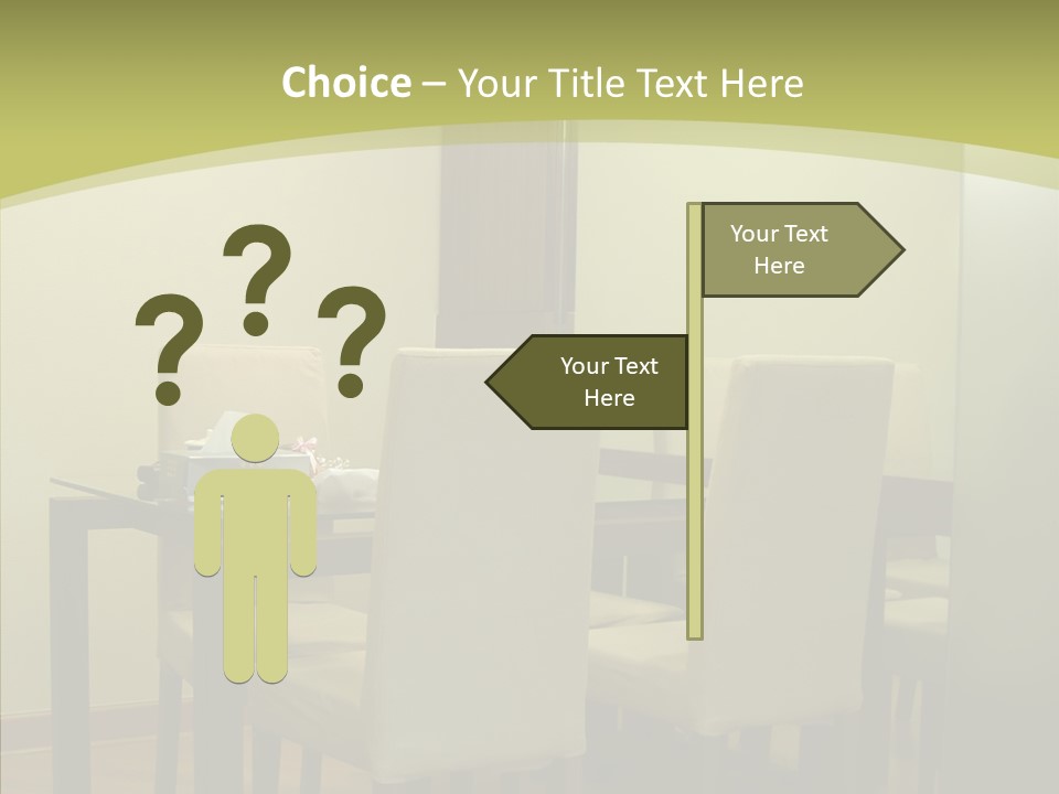 Table Room Chair PowerPoint Template