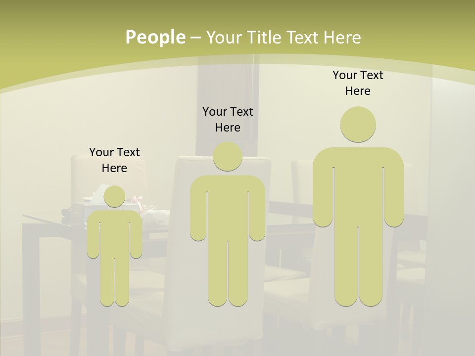 Table Room Chair PowerPoint Template