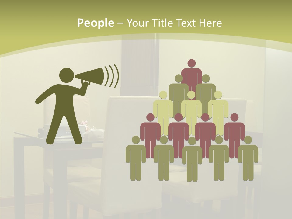 Table Room Chair PowerPoint Template