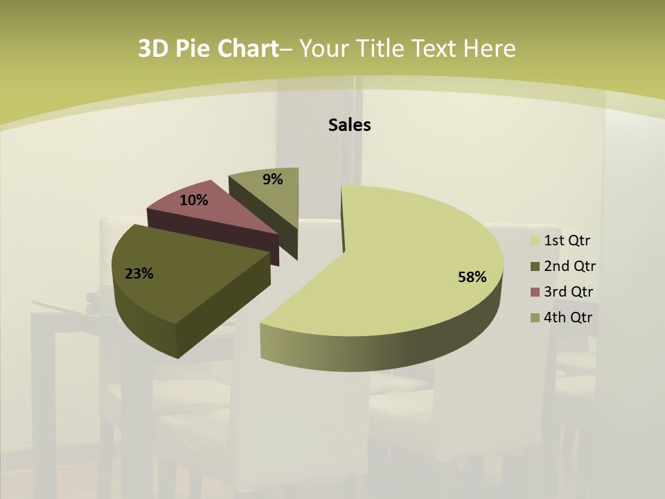 Table Room Chair PowerPoint Template