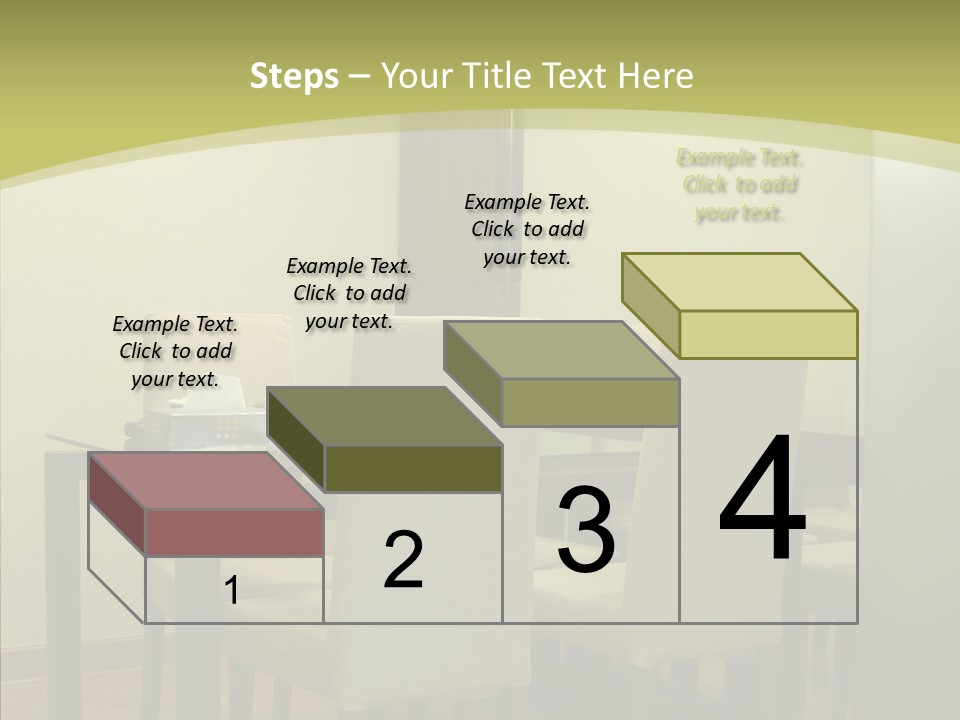 Table Room Chair PowerPoint Template