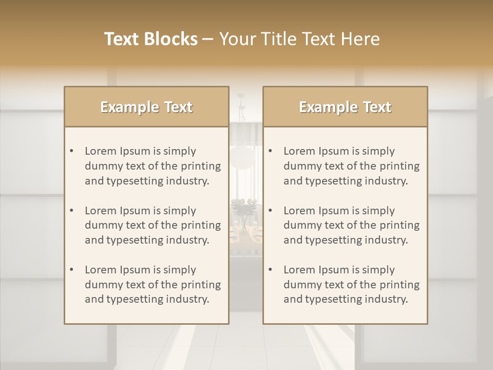 New Dining Cosiness PowerPoint Template