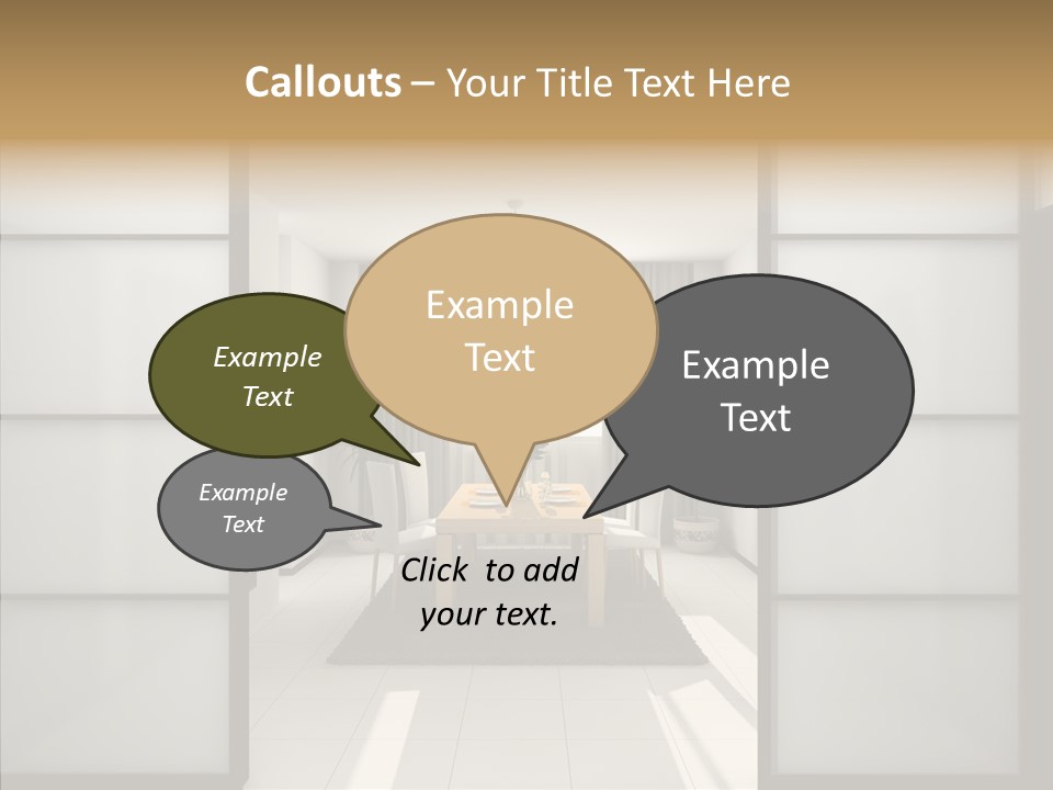 New Dining Cosiness PowerPoint Template