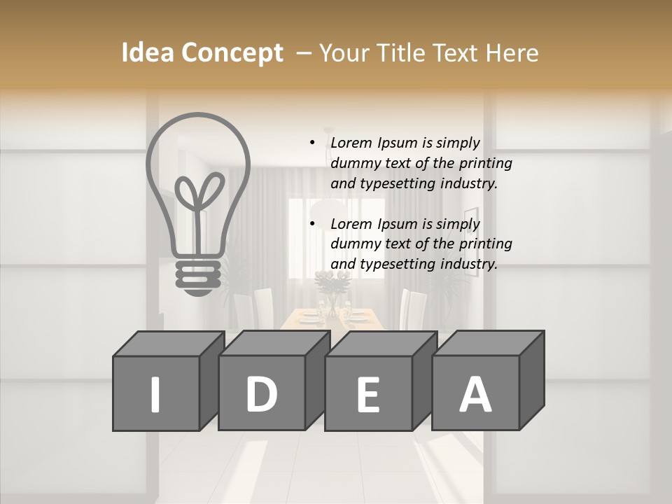 New Dining Cosiness PowerPoint Template