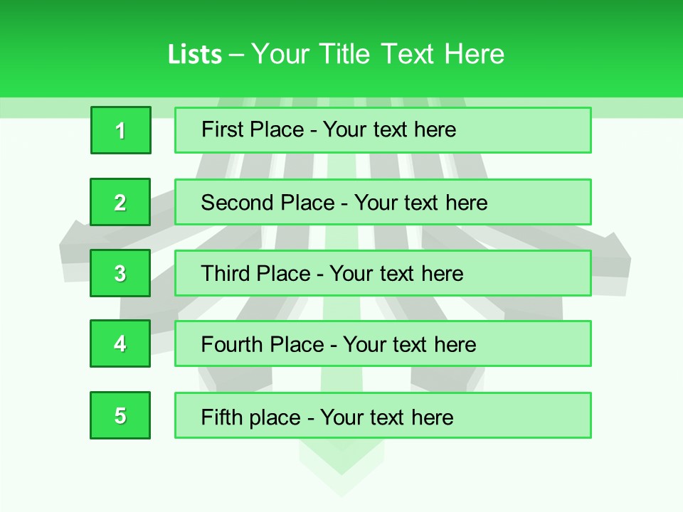 Menu Icon Slew PowerPoint Template