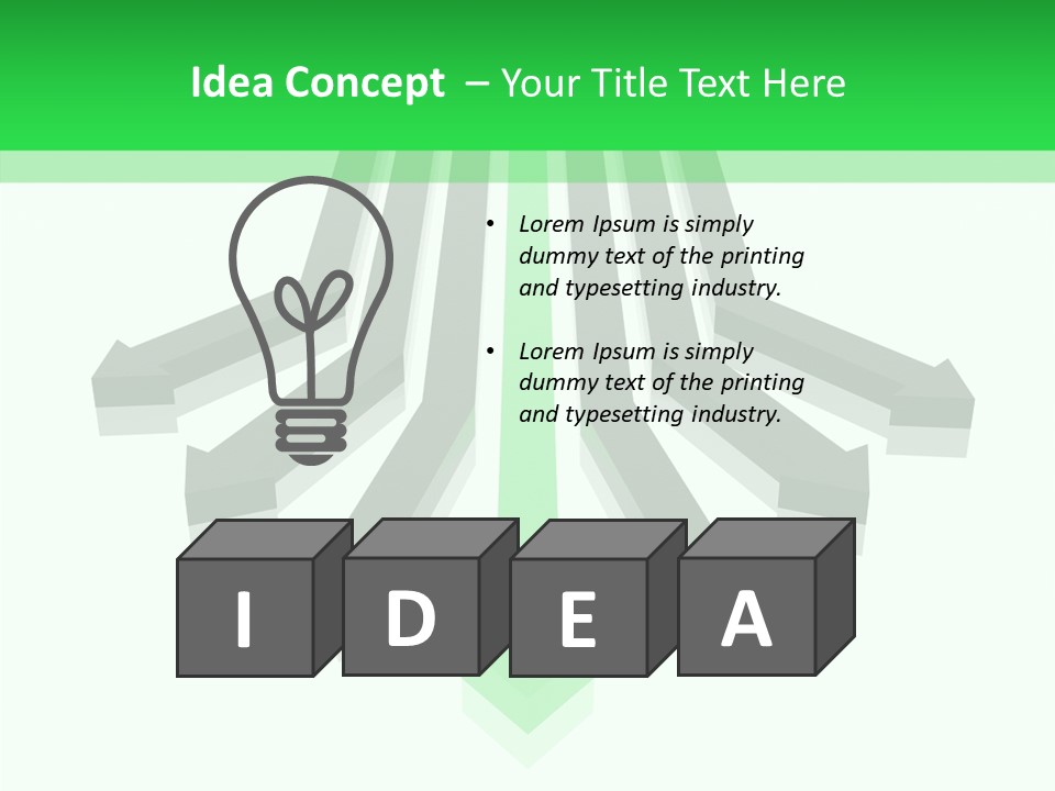Menu Icon Slew PowerPoint Template