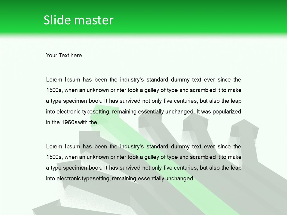 Direction Slew Copy Space PowerPoint Template