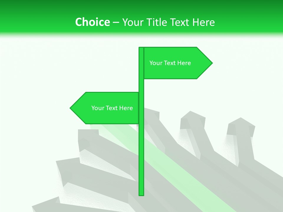 Direction Slew Copy Space PowerPoint Template