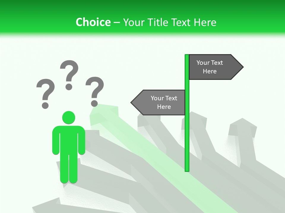 Direction Slew Copy Space PowerPoint Template