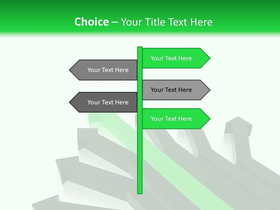 Direction Slew Copy Space PowerPoint Template