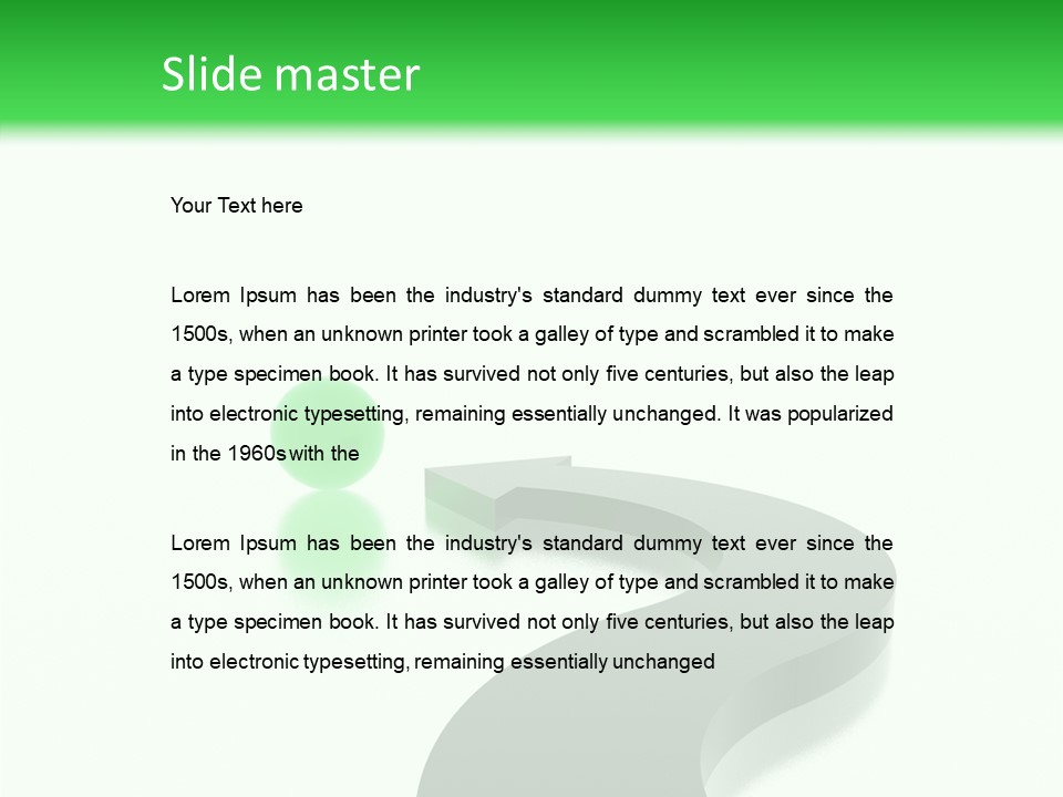 Copy Space Concept Web PowerPoint Template