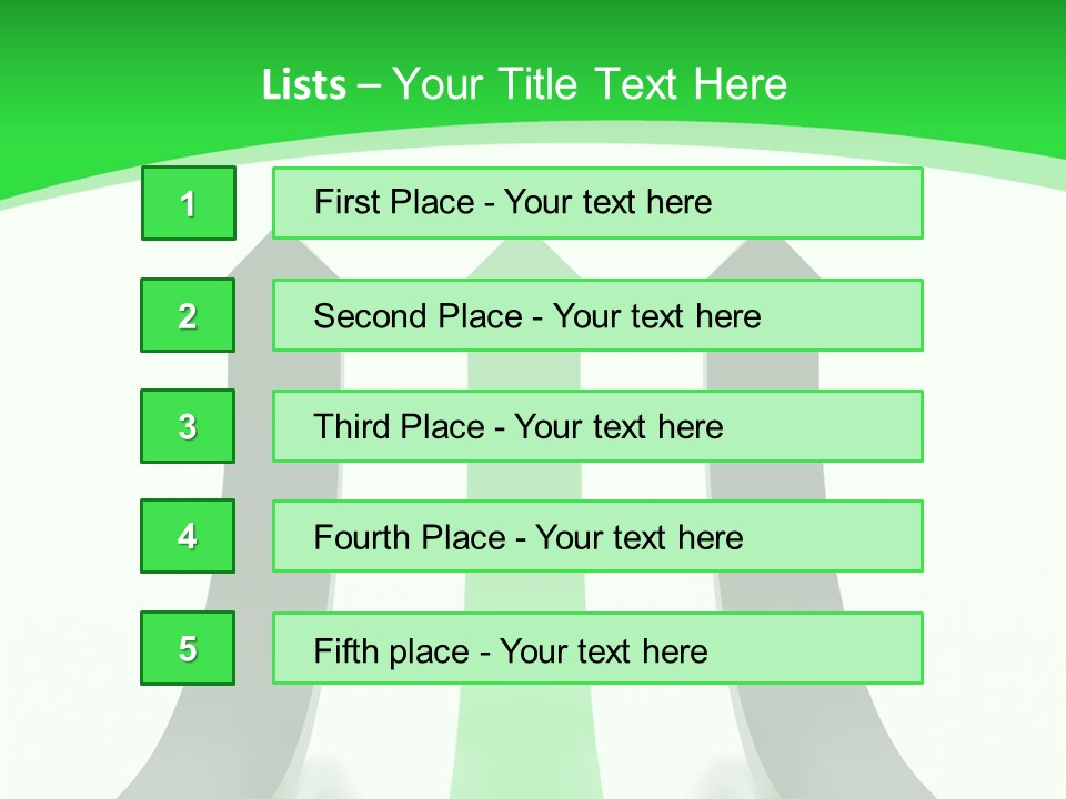 Direction Menu Success PowerPoint Template