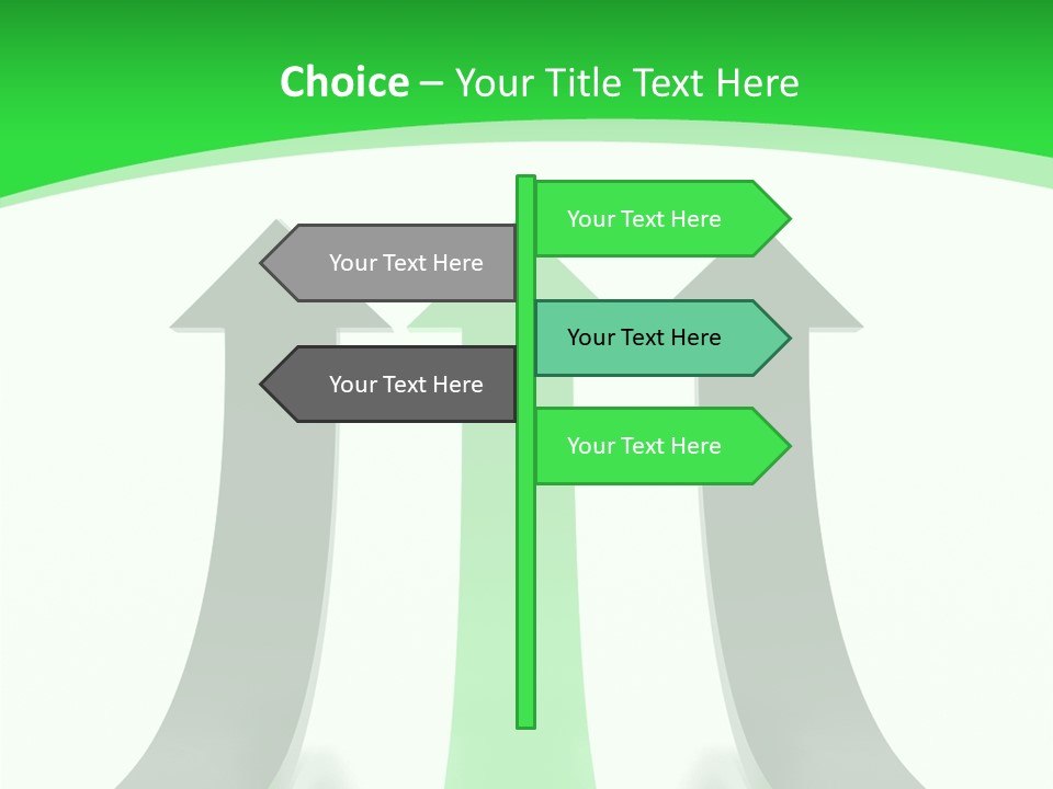 Direction Menu Success PowerPoint Template