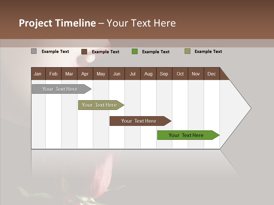 Sensual Woman With Red Rose In Trance PowerPoint Template