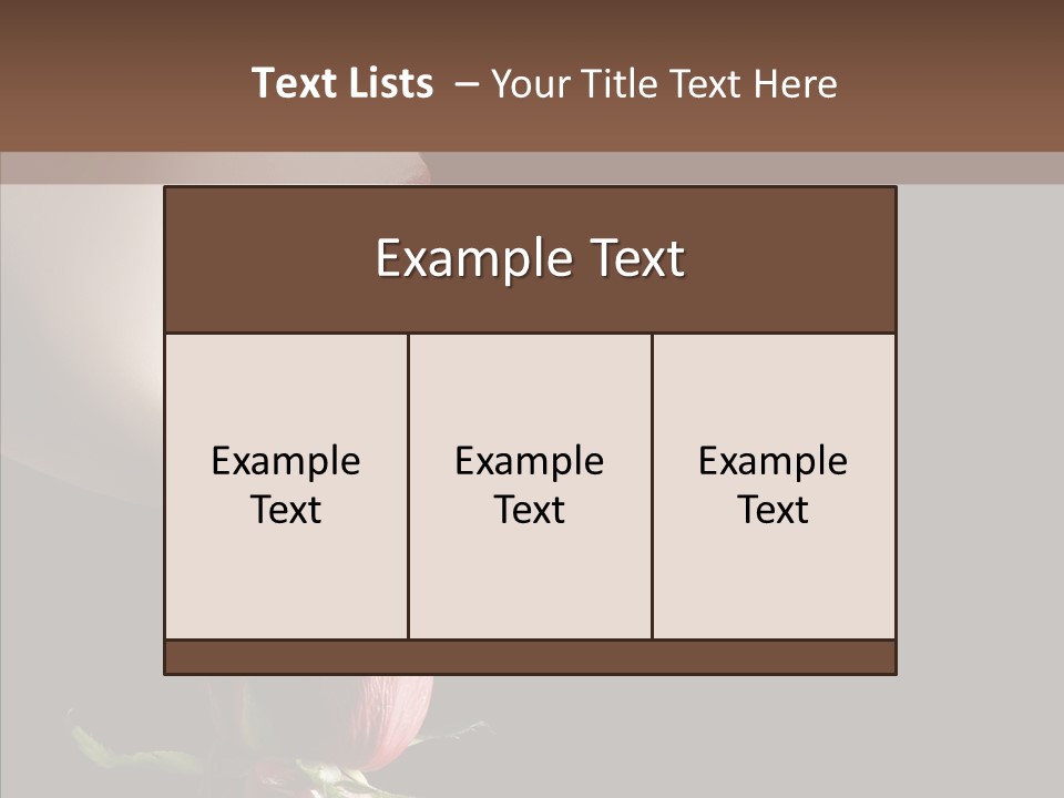 Sensual Woman With Red Rose In Trance PowerPoint Template