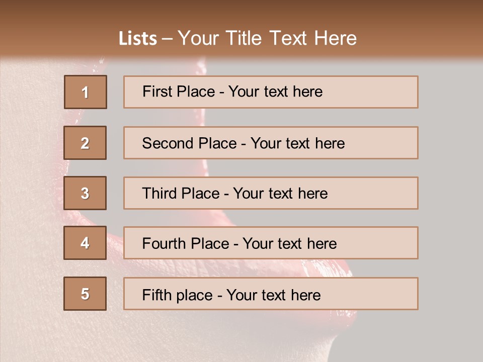 Fun Freedom Lipstick PowerPoint Template