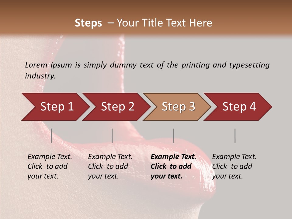 Fun Freedom Lipstick PowerPoint Template