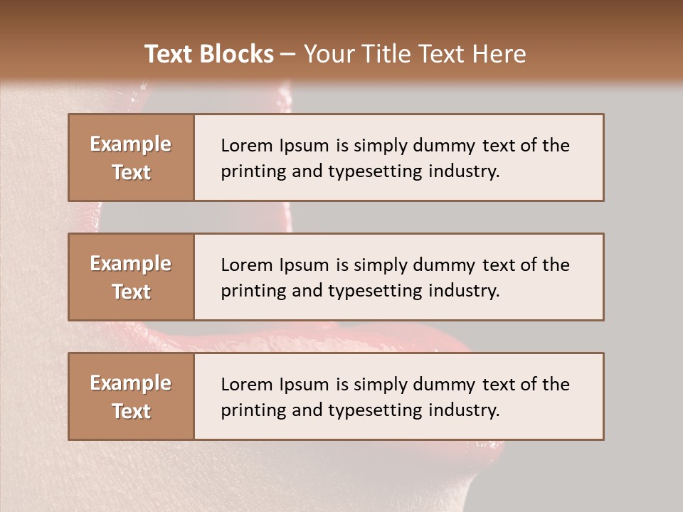 Fun Freedom Lipstick PowerPoint Template