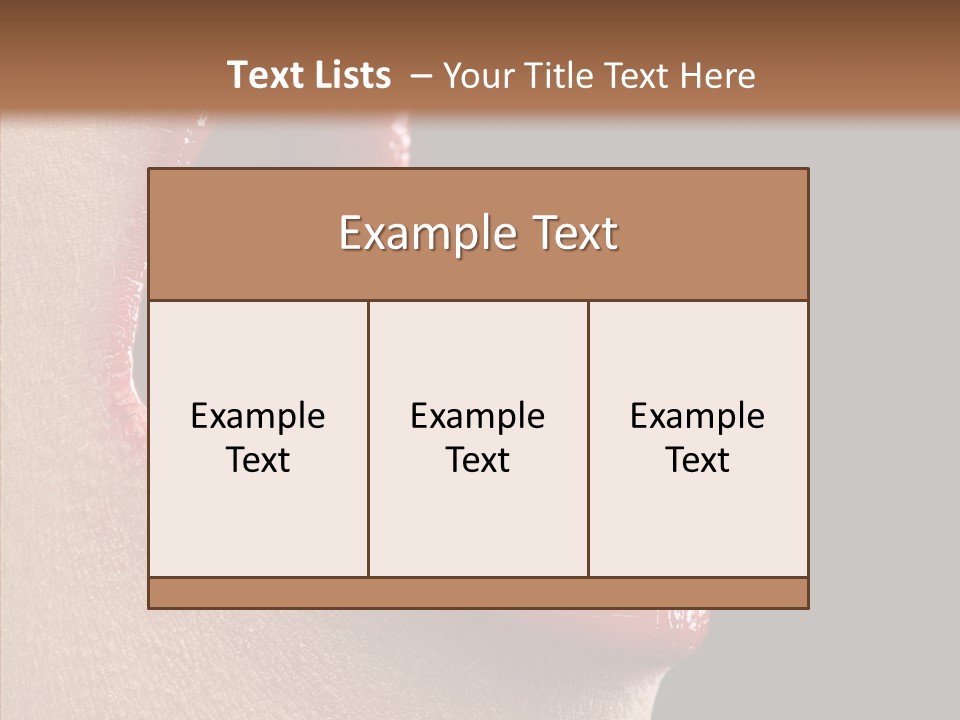 Fun Freedom Lipstick PowerPoint Template