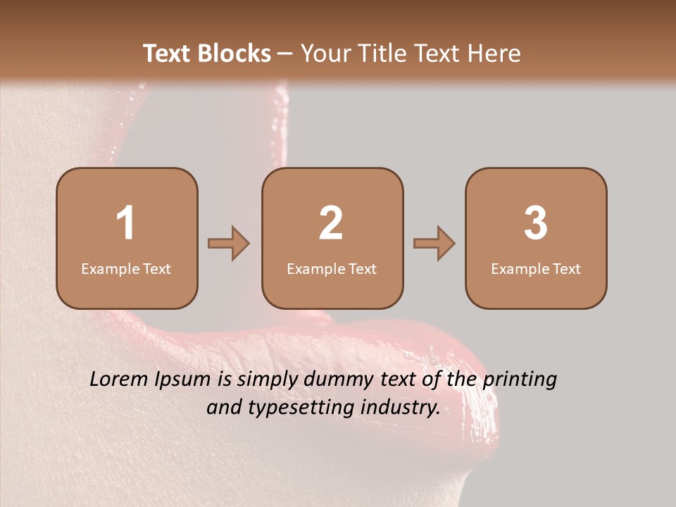 Fun Freedom Lipstick PowerPoint Template