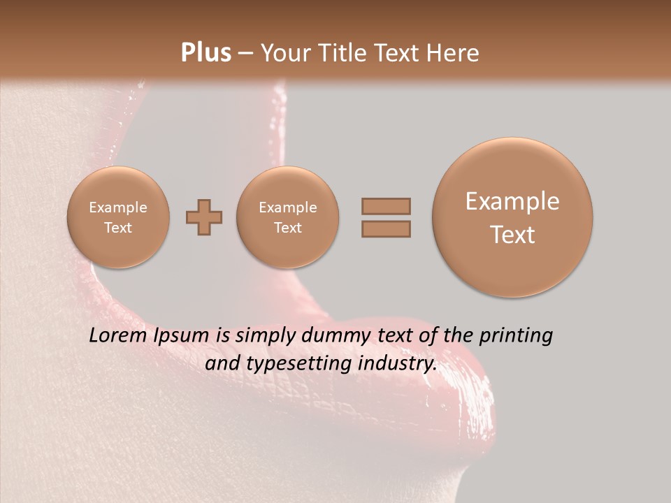 Fun Freedom Lipstick PowerPoint Template