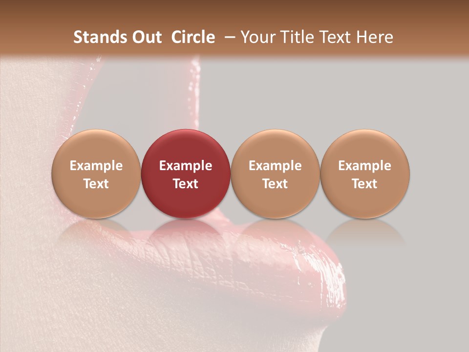 Fun Freedom Lipstick PowerPoint Template