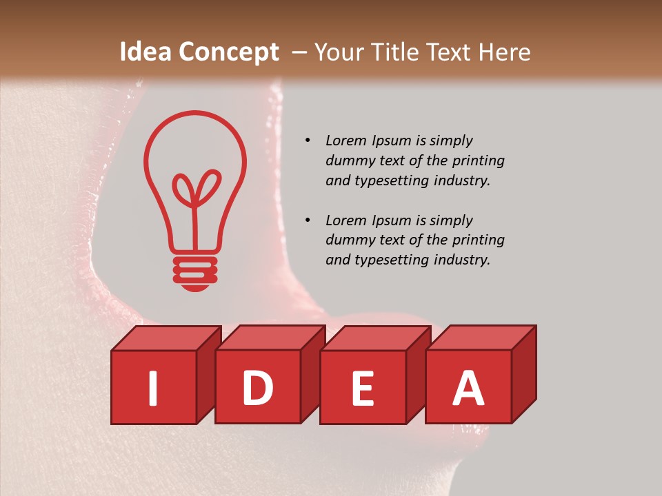 Fun Freedom Lipstick PowerPoint Template