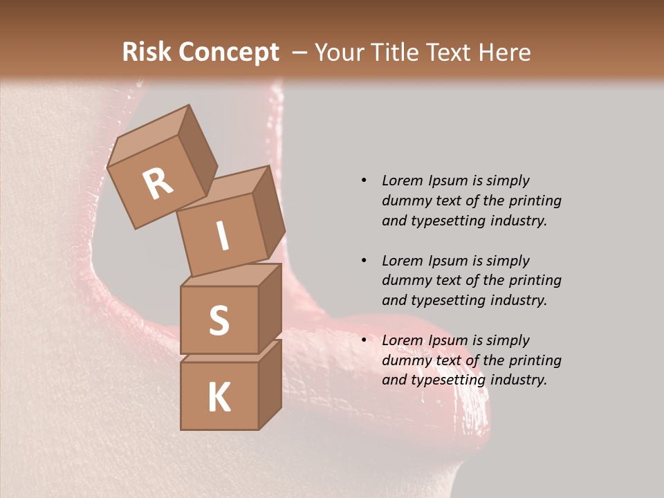 Fun Freedom Lipstick PowerPoint Template