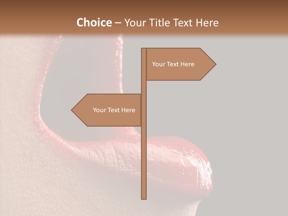 Fun Freedom Lipstick PowerPoint Template